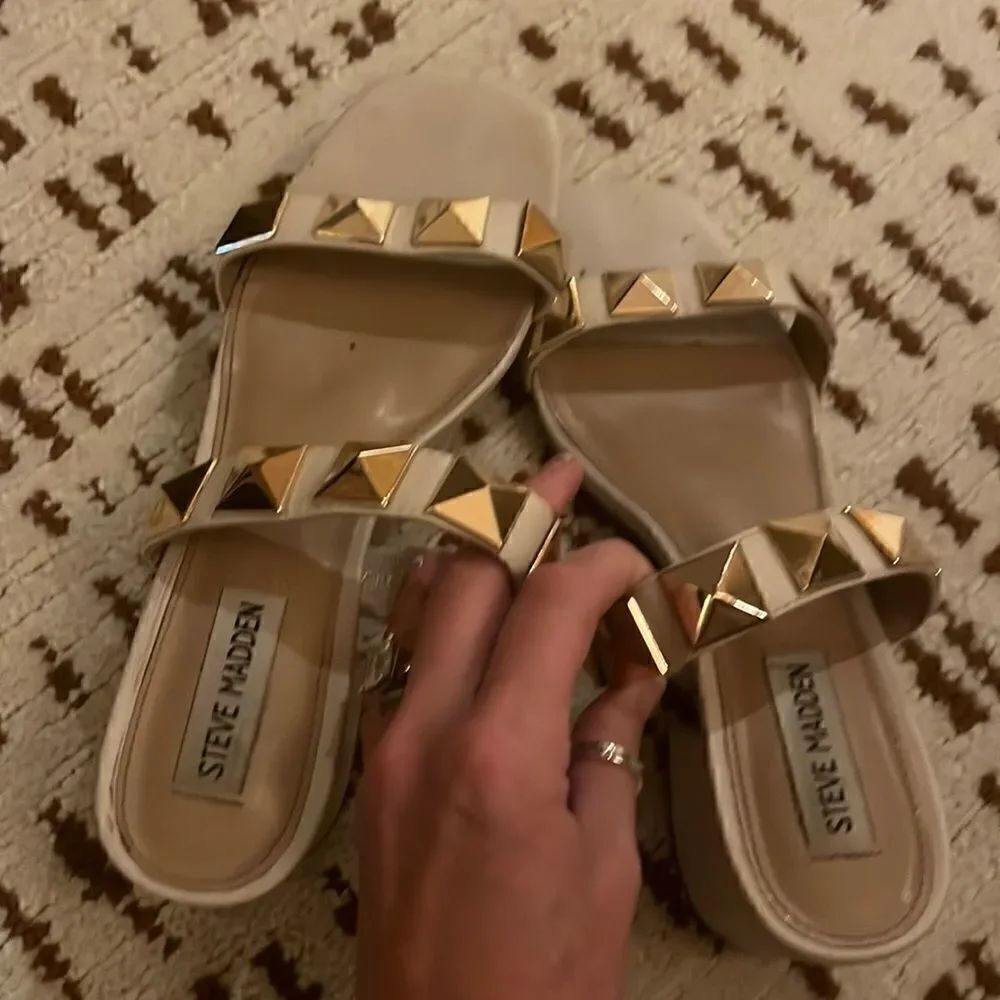Steve Madden Tula sandal in bone sz 8